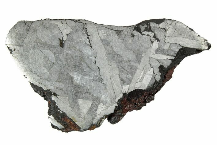 Etched Toluca Iron Meteorite ( g) Slice - Mexico #346485